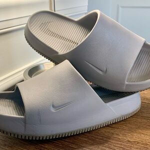 Nike Light Gray Slide Sandals (M9/W10)